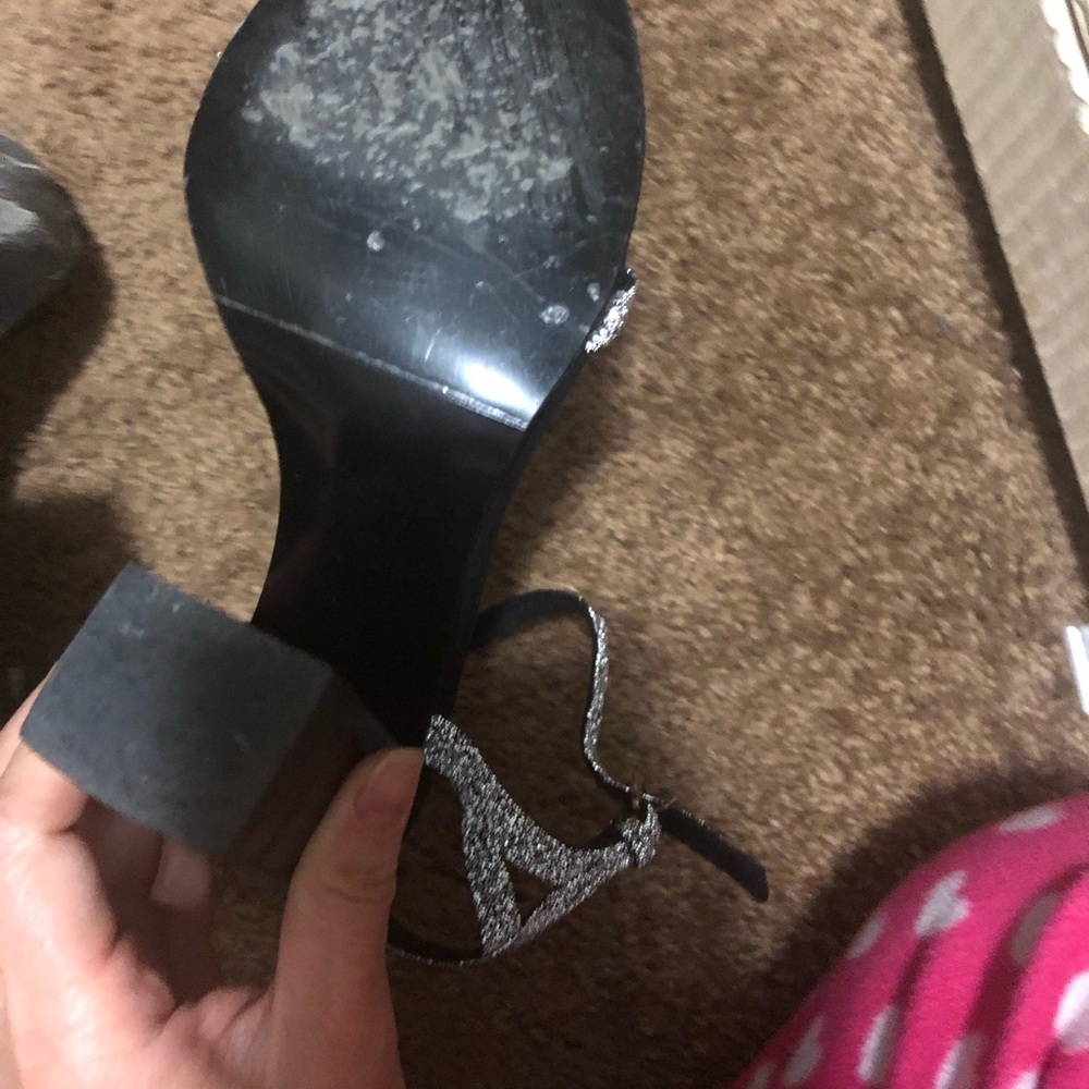 Zara silver block heel - Picture 3 of 4
